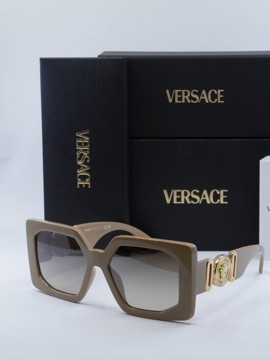 Versace VE4478U 549961 Square Sunglasses - Beige/Brown Gradient main image 7